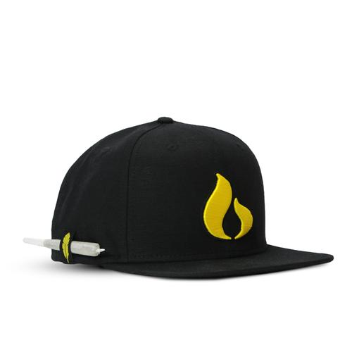 Burn TV weed hat with custom liner and joint holder 