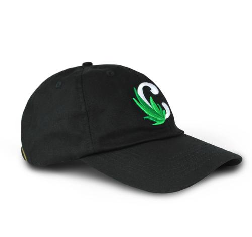 Black Leaf weed hat with strapback 