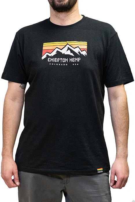 Mountain Sunset Hemp T-shirt